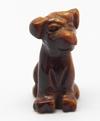 photo of hand carved gold tiger eye dog