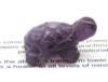 photo of hand carved amethyst turtle