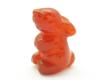 Photo of carved bunny rabbit from carnelian agate