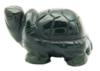 photo of carved turtle made of dark green agate