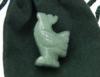photo of hand carved rooster chicken green aventurine totem fetish