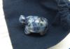 photo of hand carved sodalite turtle