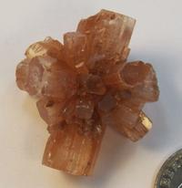 Aragonite Star Cluster from Morocco, radiating crystals, metaphysical blends energies of all five elements