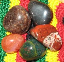 circulation healing stones garnet, hematite, carnelian, brecciated jasper, bloodstone