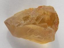 Photo of natural citrine crystal from Madagascar