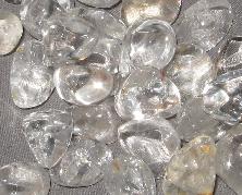 clear quartz crown chakra tumbled healing stone