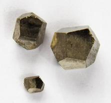 Photo of 12 side pyritohedrons Iron Pyrite from Czechoslovakia Czech Republic used to stimulate memory and is a powerful deflector of negative energies