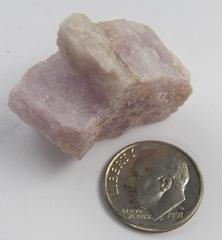 photo of brazil kunzite, stone of love, lavender, rough stone