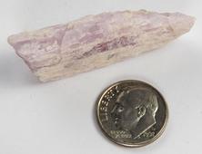 photo of brazil kunzite, stone of love, lavender, rough stone