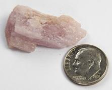 photo of brazil kunzite, stone of love, lavender, rough stone