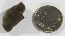 Photo of darwin glass meteorite from Tasmania similar to moldavite metaphysical crystal