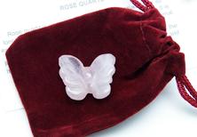 photo of carved rose quartz butterfly 