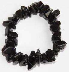black onyx from Brazil large chunky chip bracelet