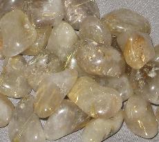 Tumbled Rutilated Quartz, golden rutile, crystal healing, metaphysical