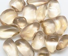 Photo of tumbled african citrine from Zambia