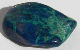 photo of shattuckite tumbled stone from Namibia