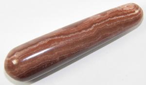 Brown aragonite, massage wand, crystal, metaphysical, healing, reflexology