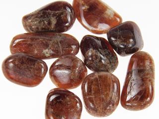 photo of tumbled spessartine garnet from Mwakaijembe in the Umba River Valley, Tanzania, perfect for metaphysical use, jewelry supply