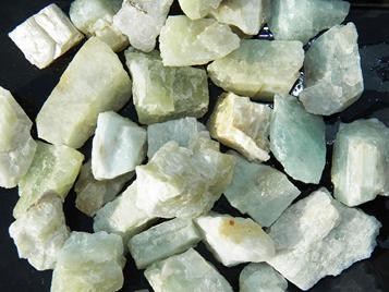 aquamarine, brazil, tumbling rock, rough, gemstone, stones, rocks, crystals