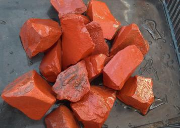 PHOTO OF ROUGH RED JASPER FROM INDIA