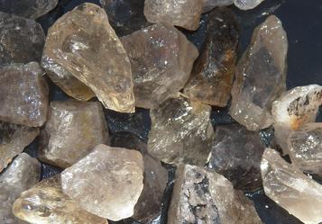 smoky quartz, smokey, Brazil, tumbling rock, rough, stones, crystals