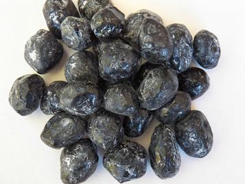 Apache Tears, obsidian, volcanic glass, tumbling rock, rough, stones, crystals