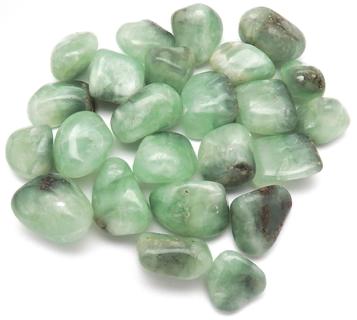 photo of tumbled prehnite from India
