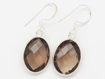 photo of smoky quartz medium earrings
